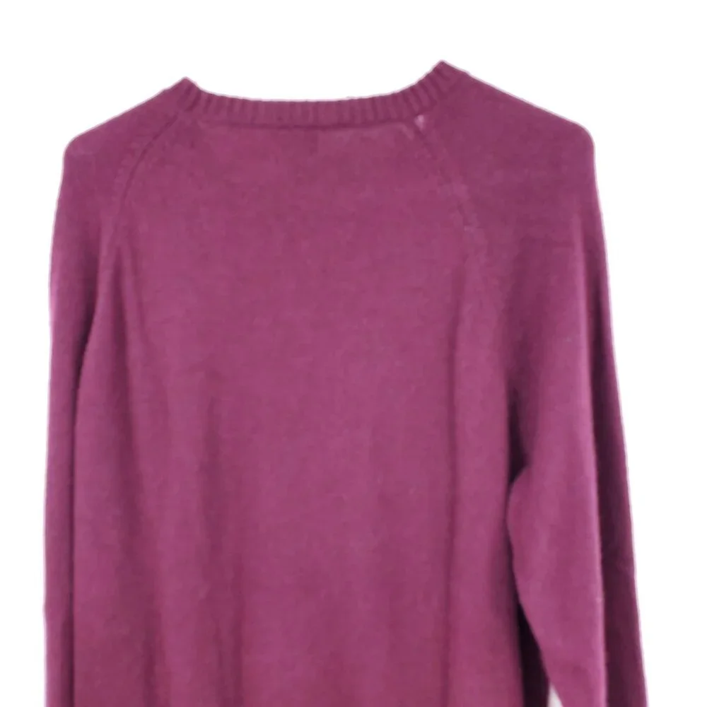J. Crew Lambswool Blend Maroon Crewneck Pullover Long Sleeve Sweater‎ XL